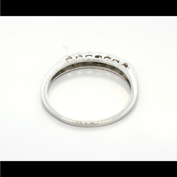 Vintage diamond half eternity band - Picture 3 of 5